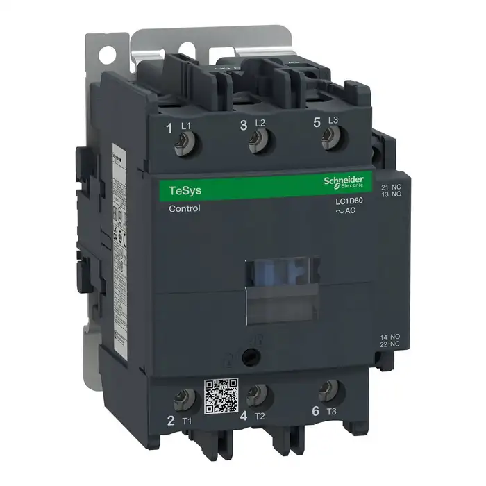 Contactor, 3 Pole, 80A, 3 NO, 240V AC coil, 50/60Hz (LC1D80M7) 