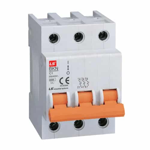 BKJ63N MCB 63A 3P 6KA/400V C Curve