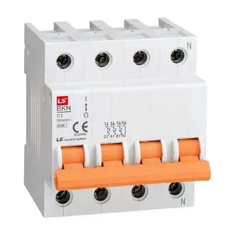 BKJ63N MCB 25A 4P 6KA/400V C Curve