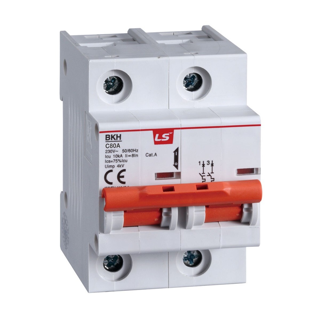 BKH MCB 63A 2P 10KA/400V C Curve