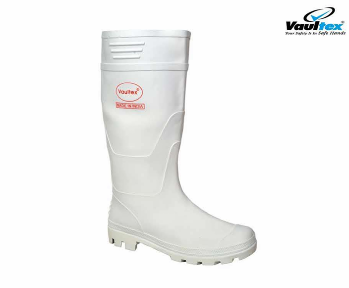 Gum Boot Armour Vaultex White PVC