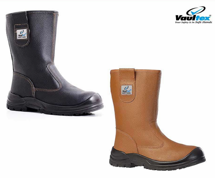 Rigger Boot Vaultex Steel Toe Black Tan
