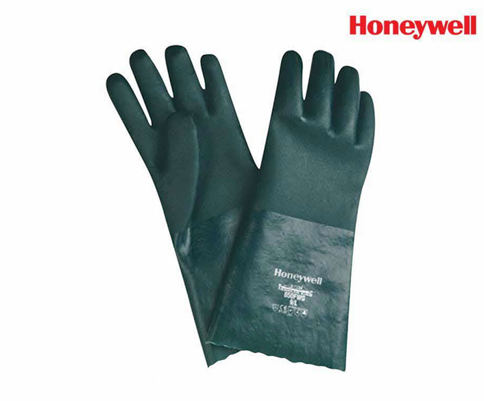 Chemical Gloves Honeywell PVC Green