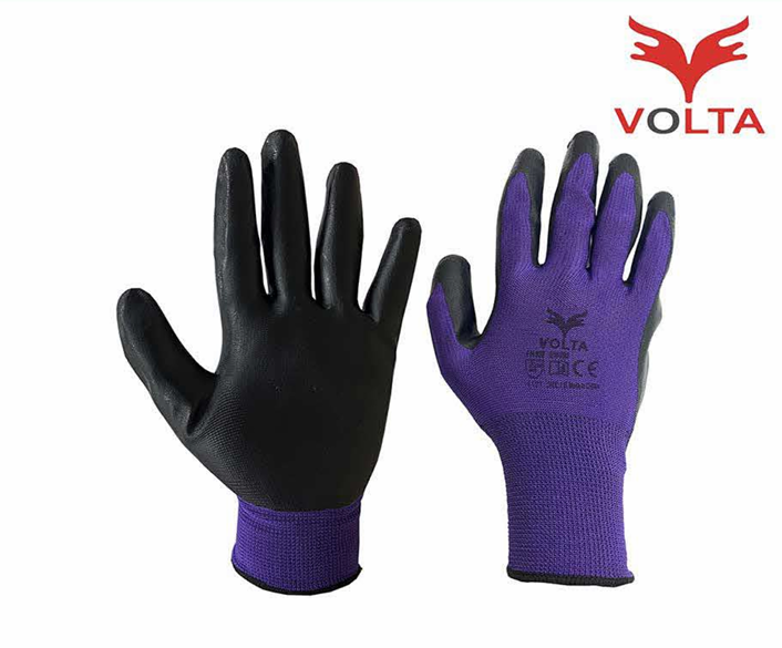 Nitrile Coated Gloves Violet