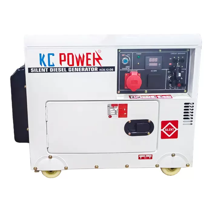 Portable Silent Diesel Generator, Maximum Output 5 kVA, Fuel Tank 16 Liter, 148 Kg