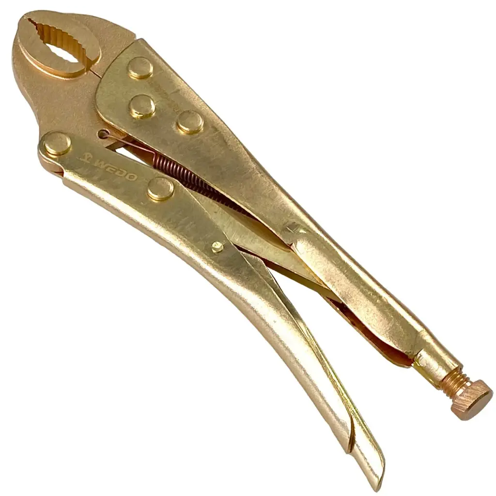 WEDO Stainless Steel Locking Pliers 10" Curved Jaw, Vice-Grip Locking Pliers