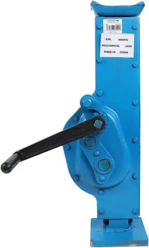 [MH-02-007] Mechanical Jack-5Ton- Heavy-Duty Rotatable Handle Rack and Pinion Jack with Strong Plate and Adjustable Height Manual Lifting Device for Vehicle Repair Off-Road Warehouse Machinery Maintenance