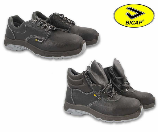 [FS-02-008] Safety Shoes Bicap Steel Toe Black