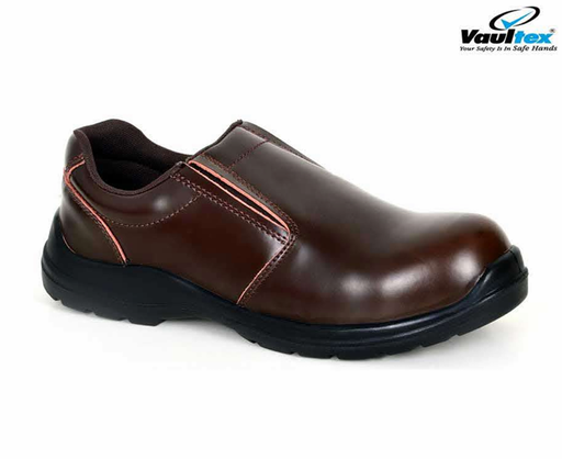 [FS-02-011] Safety Shoes Vaultex Steel Toe Brown