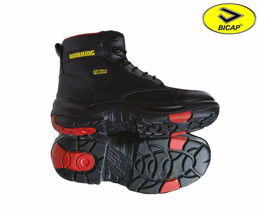 [FS-02-023] Electrical Safety Shoes Bicap Composite Toe Black
