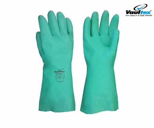 [FS-02-032] Chemical Gloves Vaultex Nitrile Green