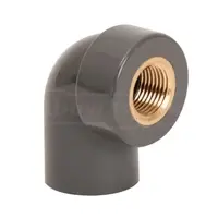 [PL-04-013] Female Elbow Brass Insert PVC SCH80