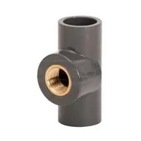 [PL-04-017] Female Tee Brass Insert PVC SCH80