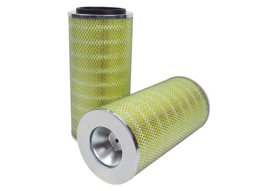 [FI-01-042] Yellow Paper Dust Air Filter Cartridge 186x378
