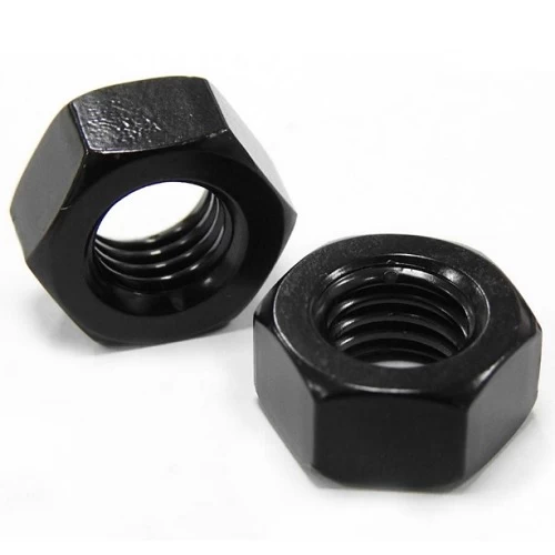 [HW-01-098] Galvanized Hex Nut UNC Thread Grade 2 Size 1 1/2 inch Black Color