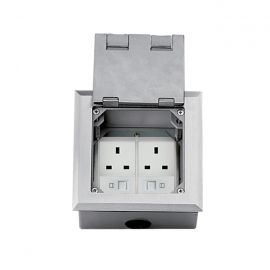 [EL-02-156] ElectroBox Open Cover 6-Port Floor Box