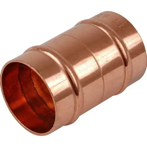 [HV-04-003] CU COUPLING CXC FIG 600/WC-400 NS 2.1/2  CU SO 2.5/8  2-1/2” X 2-1/2” COPPER COUPLING BUSHING FITTING