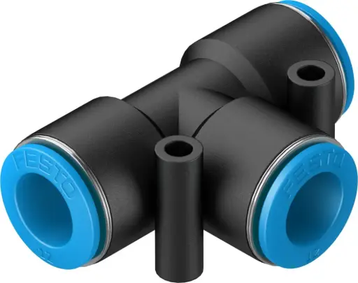 [PN-04-026] QST-12 Pneumatic Push-In Tee Connector, 12 mm Tube